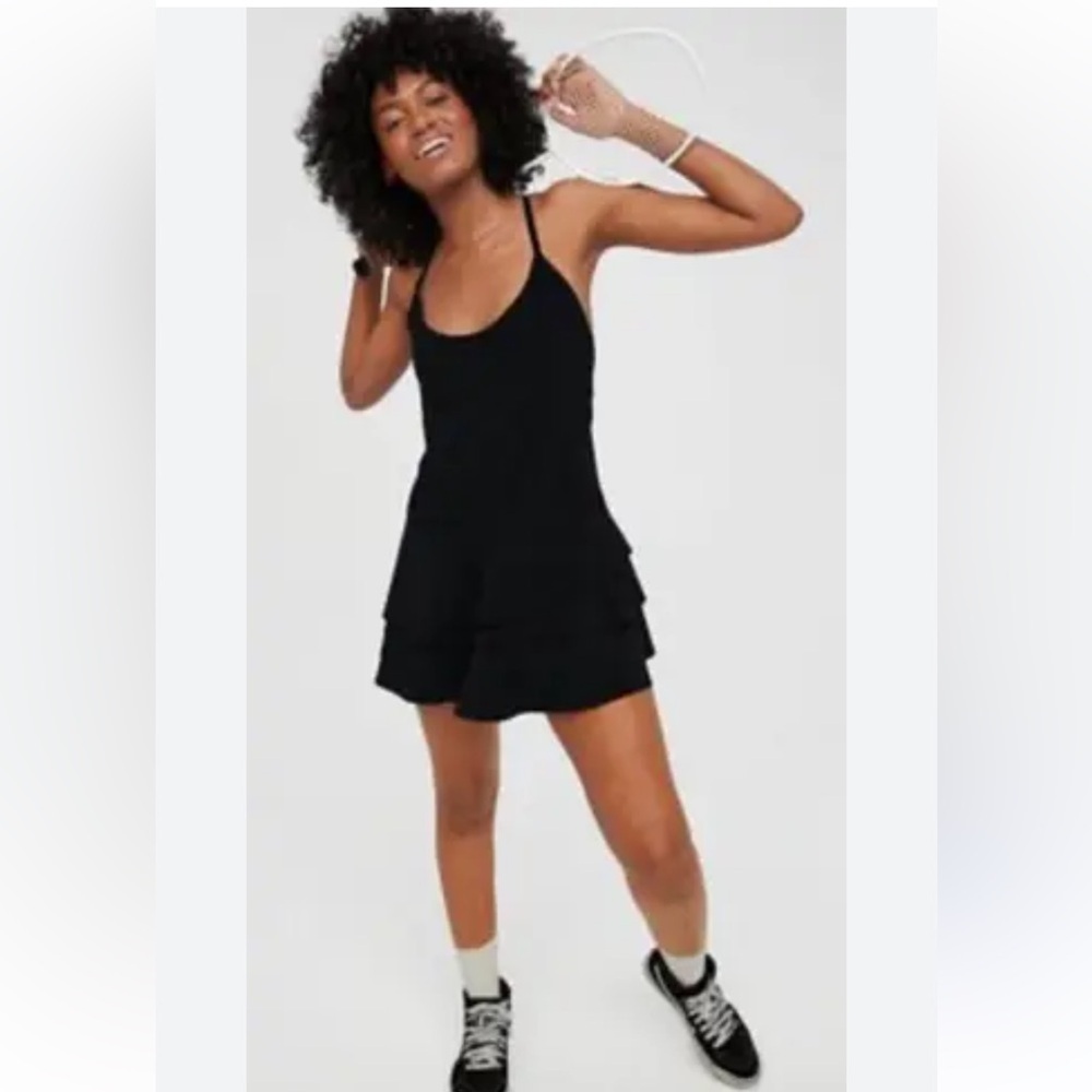 Offline By Aerie Real Me Maggie Tiered Ruffle Hem Tennis Dress Size S